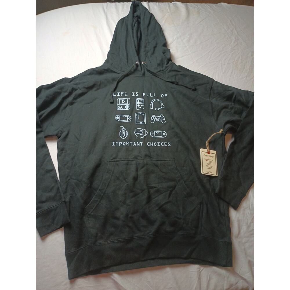 Redwood Creek Gamer Hoodie Mens Black XL Pull Over Sweatshirt NWT